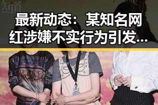 最新动态:某知名网红涉嫌不实行为引发舆论关注